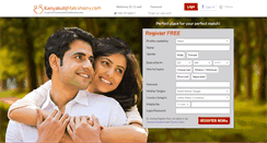 Desktop Screenshot of kanyakubjmatrimony.com